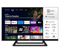 Tele System Smart TV 24 Inch TS24FL SMG14 Android TV, DVB-T2, Chromecast Integrado, CAM tivùsat HD certificada, 12V DC/220V AC, Mando a Distancia con Control por Voz Google Assistant
