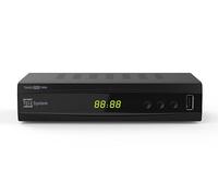 Tele System TS6822 Pro DVB-T2 HEVC decodificador Digital terrestre y videograbador Twin Tuner DVB-T2 HD HDR (HDR10/HLG) con Pantalla y Mando a Distancia 2 en 1 con contro