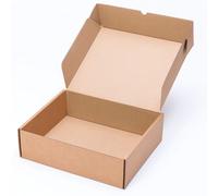 TELECAJAS | 25 Cajas 37x30x11 cm Postales Automontables Cartón Marrón Kraft | Ideales Envíos Postales y Almacenaje | Pack de 25