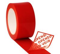 TELECAJAS | 50 metros de Cinta Adhesiva Roja de Seguridad inviolable para Envíos Confidenciales