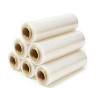 TELECAJAS | 6 Film Transparente 140 m x 1,4 kg Retractil de Plástico Resistente para Embalaje y Paletizar | Pack 6 Rollos