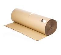 TELECAJAS | Rollo Cartón Ondulado 90 cm x 25 m | Kraft Reforzado y Resistente | Protector Ecológico para Embalaje, Mudanzas, Suelos y Trabajos de Pintura