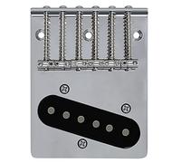 Telecaster Bridge 6 sillines con pastilla para Fender Tele estilo vintage, repuesto de piezas de guitarra eléctrica, cromo
