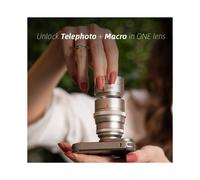 Teleconvertidor de Lente Teleobjetivo Retro con T para Teléfonos Móviles, Lente Macro Telefoto 2X para para VIVO X200U para 15