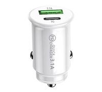 Telefon-Ladegerät-Autostecker, Auto-Ladegerät-Adapterstecker - A+C PD-Schnellladeadapter - 3,1 A USB-Auto-Schnellladestecker-Adapter für Das Fahren im Freien Adapter-Stecke Autoladeada