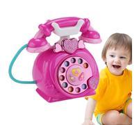 telefónico con cable, teléfono para niños - con cuerda a elegir, teléfono fijo. de juego de roles simulado " , me" teléfono de marcación musical y narración de historias | Multipu