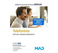 Telefonista del Servicio Gallego de Salud. Test del temario específico