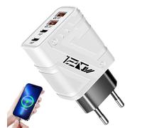 Telefonladegerät Schnellladung,Mehrfachanschluss Ladewürfel Wandsteckdosenadapter - Würfelförmig Kompakt Universelles Reisenzubehör Für Zuhause Büro Und Studentenwohnheim