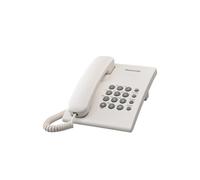 Teléfono analógico Panasonic KX-TS500PDW Blanco con 100 entradas