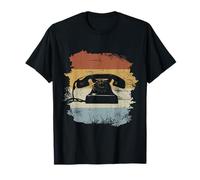 Teléfono antiguo de estilo vintage con esfera 60s 70s 80s Camiseta