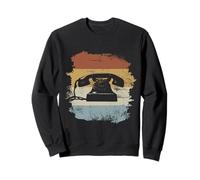 Teléfono antiguo de estilo vintage con esfera 60s 70s 80s Sudadera
