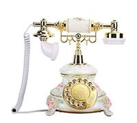 Teléfono Antiguo Teléfono clásico clásico Teléfono de marcación giratoria Estilo Rural Teléfono Fijo Fijo Teléfono de Escritorio Fijo