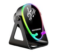 Teléfono Celular De Inducción: Inalámbrico Multifunción, De Sonido Wireless, Soporte Giratorio con Iluminación, Altavoz Amplificador De Audio Estéreo, Dispositivo De Llamada Manos Libres para