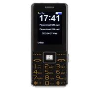 Teléfono Celular Desbloqueado 2G LTE para Personas Mayores, Ayuda de Emergencia SOS con un Solo Toque, Teléfono Móvil Simple con Botón Grande, Pantalla de 2.4 ", Batería de 48 MB + 32 MB(Negro)