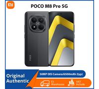 Teléfono Celular Original POCO M8 Pro 5G NFC, 8GB 256GB 512GB, Procesador Snapdragon 7s Gen 4, Pantalla de 6.83 Pulgadas 1.5K 120Hz, Batería de 6500mAh Black