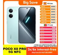 Teléfono Celular Original POCO X8 PRO 5G NFC con Procesador Dimensity 8500-Ultra, Batería de 6500 mAh con Carga Rápida, Pantalla AMOLED de 6.59 Pulgadas 1.5K 120Hz, Cámara de 50MP con OIS verde