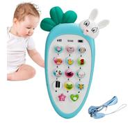 Teléfono Celular para bebés - Juguetes de teléfono de bebé de Zanahoria Dibujos Animados con Luces y música | Kids Play & Learn Teléfono Falso para bebés y niños pequeños, Regalo de cumpleaños pree