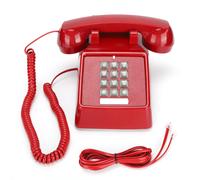 Teléfono clásico con cable para personas con discapacidad auditiva. Timbre extra fuerte. Estilo retro vintage. Teléfono de una sola línea con
