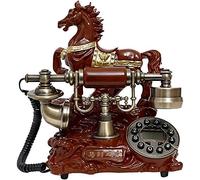 Teléfono clásico de Estilo Retro con pulsador, teléfono Vintage, teléfonos Retro, teléfonos con Cable, teléfono de Oficina, decoración para el hogar y la Sala de Estar, c