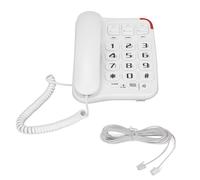 Teléfono con botones grandes, 3 teclas de video y sonido amplificado, con cable, ideal para personas