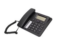 Teléfono con Cable de Escritorio, Botón de Pantalla LCD, Línea Fija, Reloj Despertador con Identificador de Llamadas Manos Libres, Teléfonos con Cable para la Oficina del Hotel en Casa, Teléfono Clási