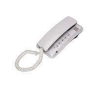 Teléfono con Cable de Escritorio, Teléfono Fijo Portátil Montado en la Pared, con Función de Silenciamiento de Flash Rápido de Rellamada, Teléfonos con Cable para la Oficina del Hotel en(Blanco)