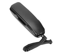 Teléfono con Cable de Escritorio, Teléfono Fijo Portátil Montado en la Pared, Teléfono de Pared de Hotel Retro Multifuncional con Ahorro de Energía con Botones, para la Oficina del Hotel(Negro)