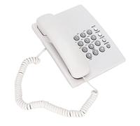 Teléfono con Cable de Escritorio, Teléfonos Fijos Inalámbricos KX-T435 con Identificador de Llamadas de Volumen Ajustable para la Oficina del Hotel en Casa sin Batería, Identificador de(blanco)