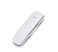 Teléfono con cable de memoria con tono de llamada audible, opciones de montaje en pared y escritorio para una fácil accesibilidad (blanco)
