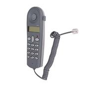Teléfono con Cable de Tamaño Pequeño, Teléfono para Colgar en la Pared que Se Puede Montar, Cancelación de Ruido, Botón Grande, Rellamada, Línea Fija Montada en la Pared para la Familia de la Habitaci