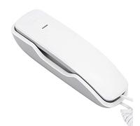 Teléfono con Cable Mini teléfono Fijo de Escritorio para Oficina en casa Hotel Negocios Extensión de Mesa Blanca Teléfono sin Molestar
