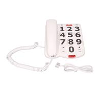 Teléfono con cable para personas mayores, botones numéricos grandes y fáciles de ver con timbre extra fuerte y volumen del auricular ajustable,