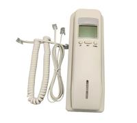 Teléfono con cable seguro para el baño con pantalla de llamadas, montaje en pared, teléfono con cable para el hogar, accesorios de empresa, teléfono de escritorio para el hogar y la oficina