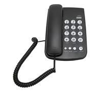 Teléfono con cable, teléfono fijo con cable para casa con gran para ancianos, identificador de llamadas/devolución de llamada, teléfono fijo de escritorio, llamadas para casa, oficina, hotel (negro)