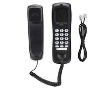 Teléfono con Cable,Teléfono Fijo en Pared,DTMF/FSK Sistema Dual,con Función de Silencio/Pausa/remarcación/Identificador de Llamadas para Hogar/Oficina/Hotel