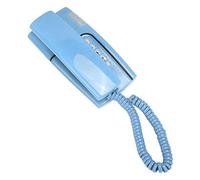 Teléfono con Cable, teléfono Fijo inglés N.Nic KX-T811 con conexión de Cable Grande y Tono Claro para el hogar, la Oficina y la Escuela (Azul)