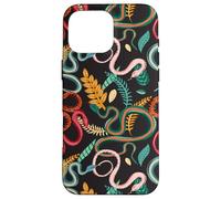 Teléfono con patrón de Serpiente Floral exótico Carcasa para iPhone 16 Pro MAX