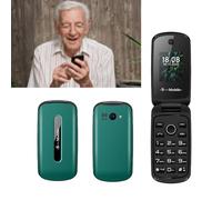 Teléfono con tapa de botón grande para personas mayores, teléfono móvil dual SIM 2G con botón SOS, botones grandes, altavoz, pantalla fácil de usar, pantalla de 1.77 pulgadas, linterna LED