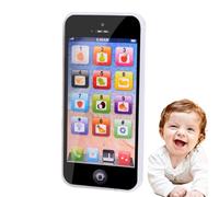 Teléfono de aprendizaje para, Juguete de teléfono musical Y-Phone, Juguete del teléfono celular del bebé de aprendizaje del inglés con modo de prueba para el pensamiento creativo movimiento de las