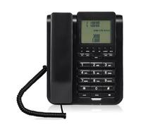 Teléfono de escritorio con cable con configuración de volumen, pantalla retroiluminada y botón antideslizante para comunicación diaria Teléfono de escritorio para personas mayores con volúmenes