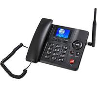 Teléfono De Escritorio Inalámbrico Full Netcom 4G Pantalla A Color, Dual Sim Wifi Bluetooth Con Radio FM, Negro, Funciones SMS Y Ma