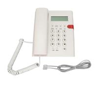 Teléfono de escritorio profesional con cable K010A-1 para oficina, hotel y hogar (Exportación, color blanco)