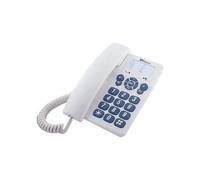 Teléfono de escritorio Telecom 3602 - Blanco - Botones grandes