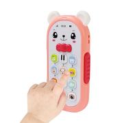 Teléfono de juguete | Móvil falso con sonidos y sonidos, teléfono falso realista - para casa, viaje, cochecito, silla de paseo, clase, sala de juegos, niños y niñas guardería edad preescolar