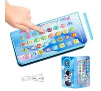 Teléfono de juguete - Teléfono falso plegable | Juguetes de dibujo recargables, para niños machos preescolares, casa, sala de juegos, dormitorio, guardería, cumpleaños, vacaciones, viajes