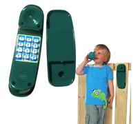 Teléfono de Juguete, teléfono Infantil, Juguete de simulación de 8.5 Pulgadas con Botones Base y Digitales, Segura Suave y para Aprendizaje Interactivo de 3+, Verde