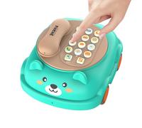 Teléfono de juguete,Teléfono para niños,Animales de dibujos animados falsos juguetes para teléfonos | Juguetes de aprendizaje y educación, juguetes interactivos para padres e hijos, actividades de