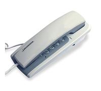 Teléfono de la pared del teléfono Teléfono del ajuste del tamaño del tono de llamada Teléfono de la oficina del hotel de la escuela casera teléfono fijo 190 * 75m m (2 colores opcionales) ( Color : Blanco )