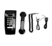Teléfono de pared clásico, timbre mecánico, control de volumen del receptor para conversaciones claras y calidad superior para el hogar, la