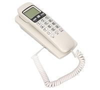 Teléfono De Pared Con Cable, Teléfono Con Cable Portátil Multifuncional Para Oficina En Casa, Teléfono Fijo KX-T777CID, Calendario, Pantalla LCD, Identificador De Llamadas, Línea Fija,(blanco)